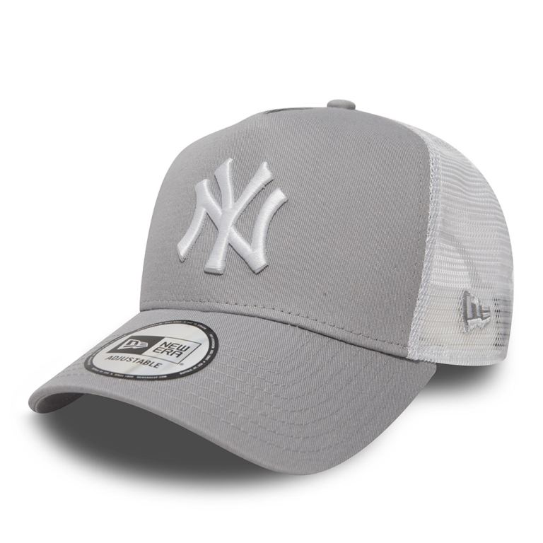 Gorras New Era Truckers Grises - New York Yankees Clean 18645CBJP